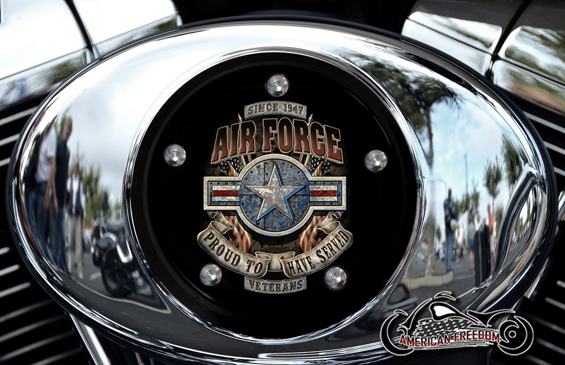 Harley Air Cleaner Cover - Proud Air Force